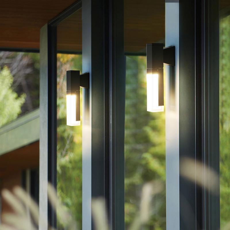 Square Up and Down Lighting LED Waterproof Modern Outdoor Wall Lights - Lumpaz