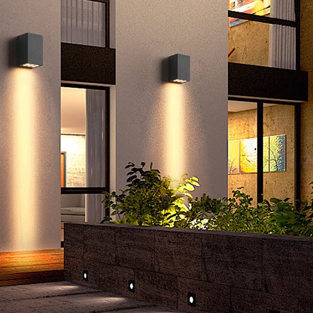 Two Light Effect Optional Waterproof LED Wall Light for Outdoor Villa Courtyard - Lumpaz