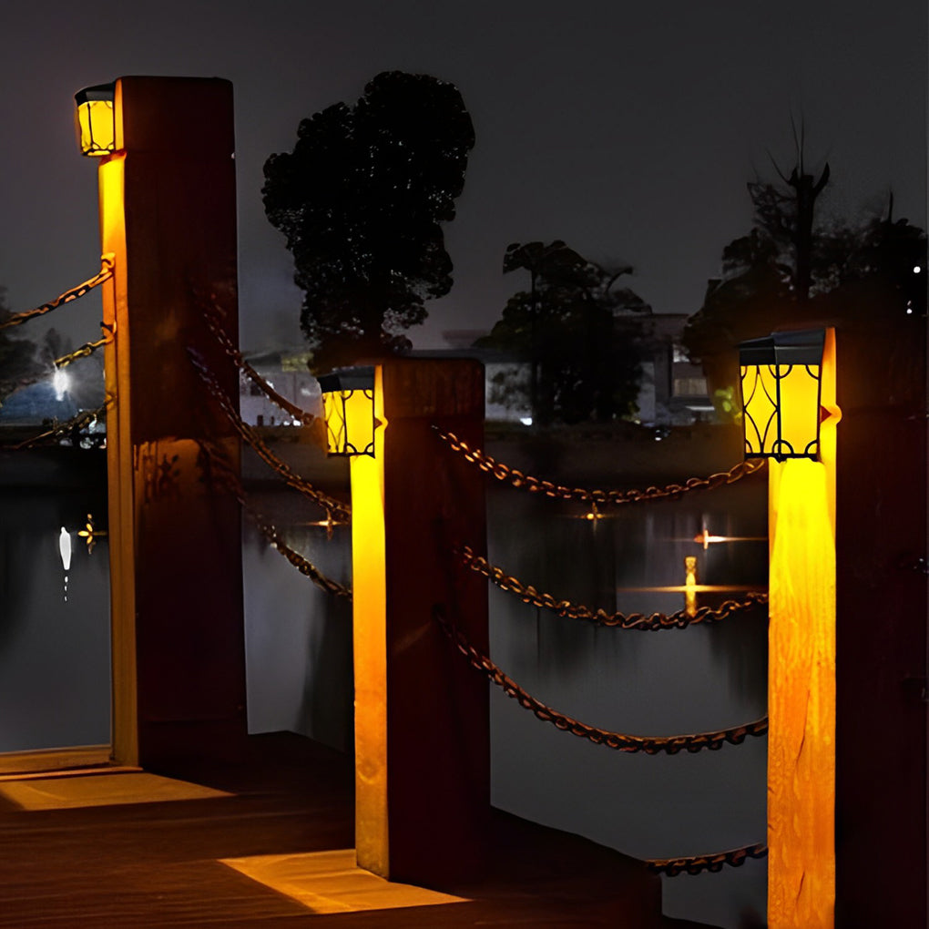 2Pcs Waterproof LED RGB Intelligent Motion Sensor Solar Wall Lights - Lumpaz