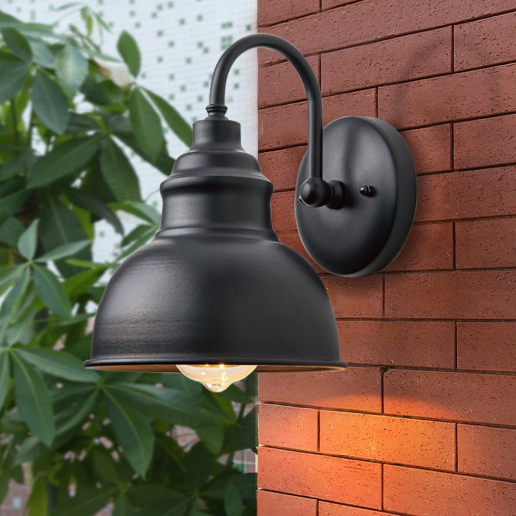 Retro Outdoor Waterproof Balcony Exterior Wall Light Gate Light with Light Sense - Lumpaz