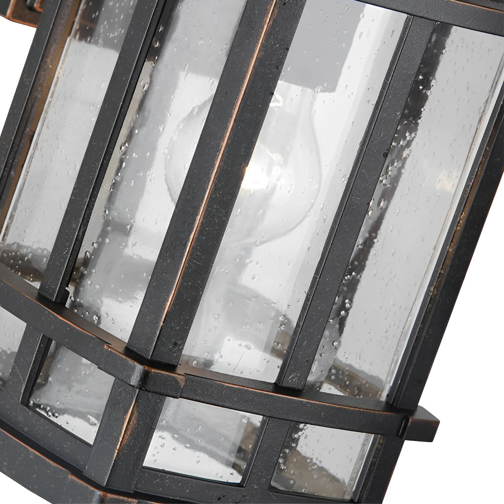 Retro Simple Waterproof Bubbles Glass Shade Modern Outdoor Wall Light - Lumpaz