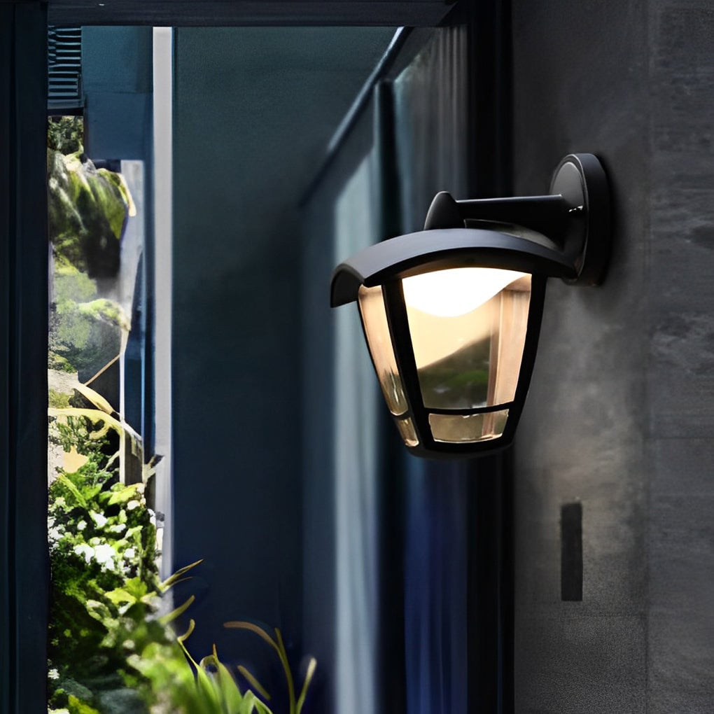 Retro Waterproof Black Vintage Outdoor Wall Lamp Plug in Wall Sconce Lighting - Lumpaz
