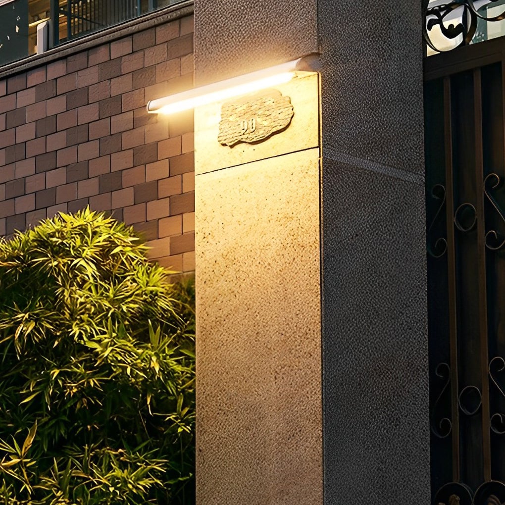 Rectangular Adjustable Waterproof LED Modern Signboard Solar Wall Lamp - Lumpaz
