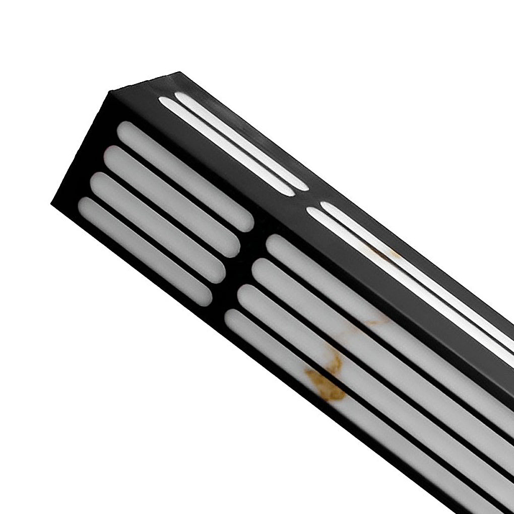 Long Strip Rectangular Waterproof LED Black Modern Outdoor Wall Lamp - Lumpaz