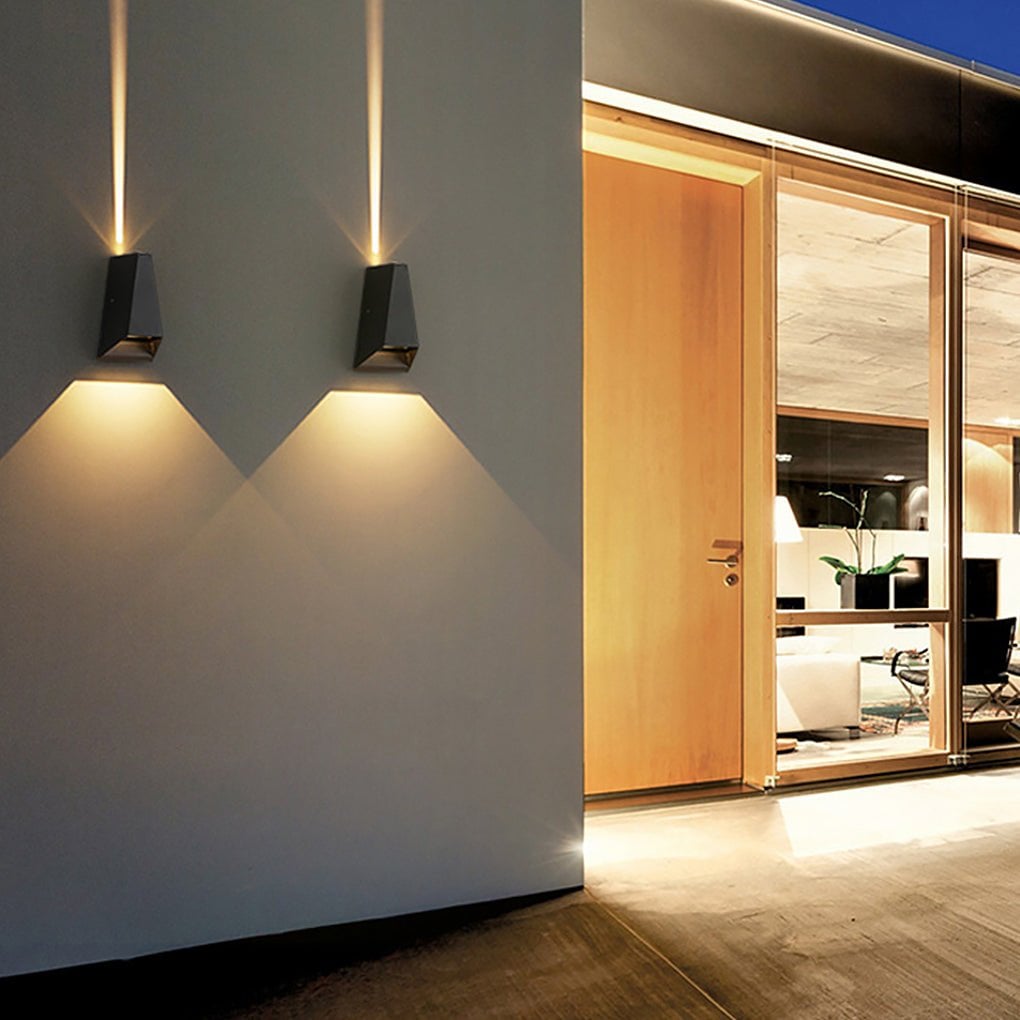 Up and Dwon Lighting LED Waterproof Black Creative Modern Porch Lights - Lumpaz