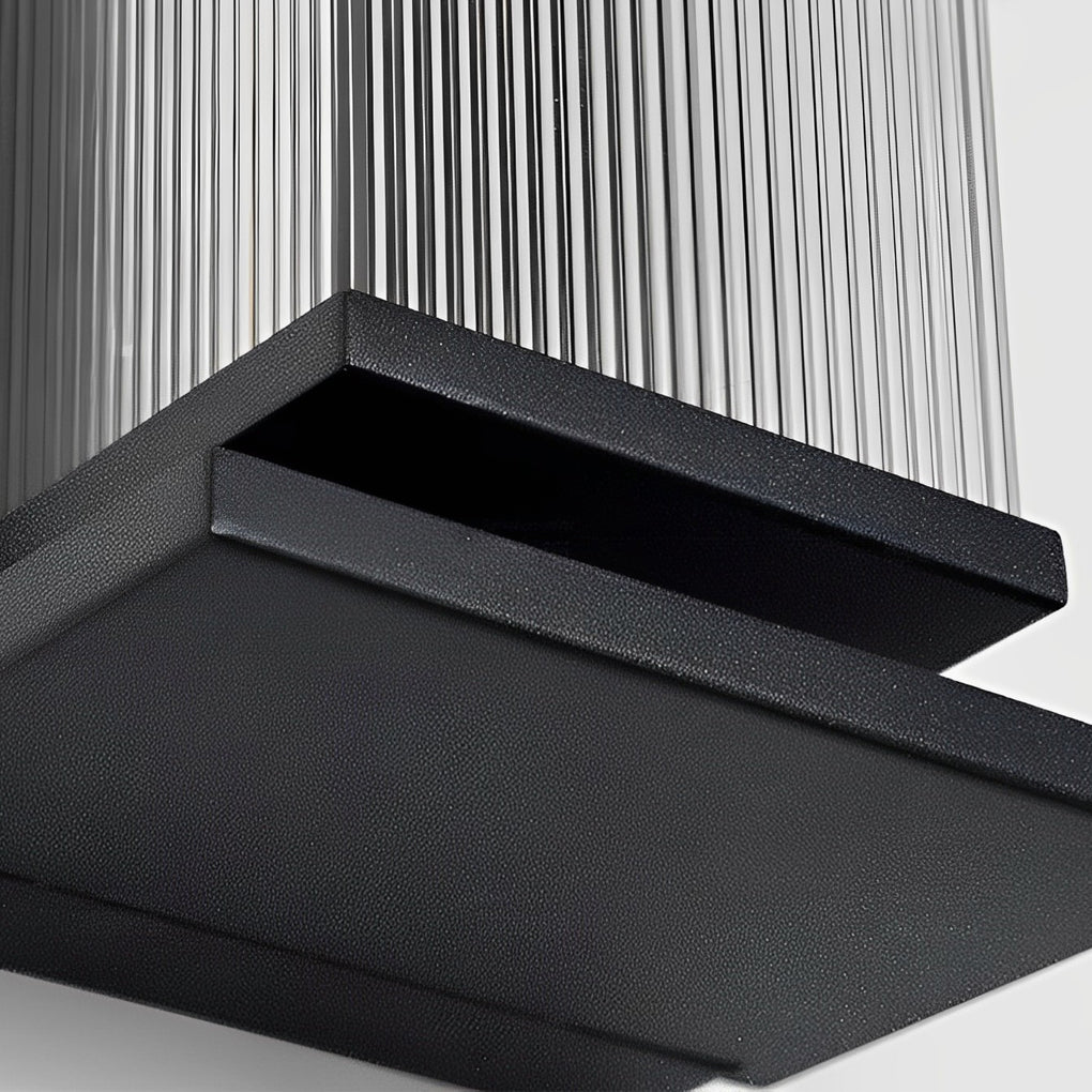 Creative Strip Waterproof Black Modern LED Wall Lamp Outdoor Wall Lights - Lumpaz