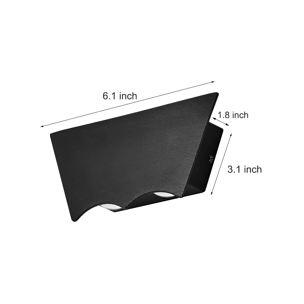 Creative Up and Down Lighting LED Waterproof Black Wall Washer Lights - Lumpaz