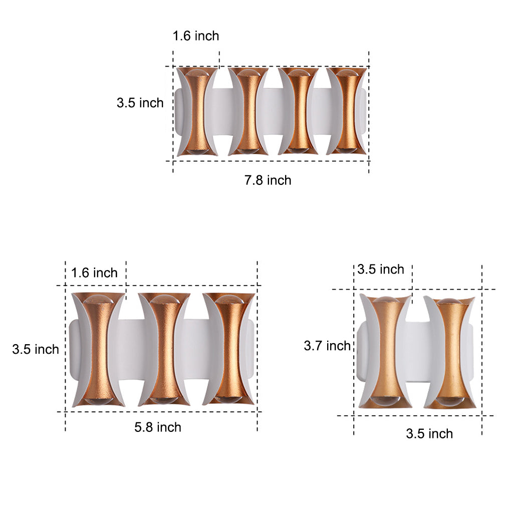 Waterproof Up and Down Lights LED Modern Outdoor Wall Sconce Lighting - Lumpaz