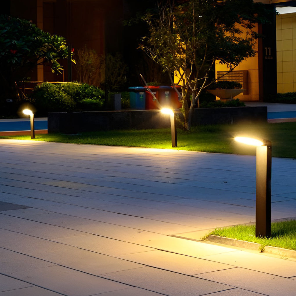 Spoon-shaped Waterproof 18W LED Black Modern Wall Lamp Pathway Lights - Lumpaz