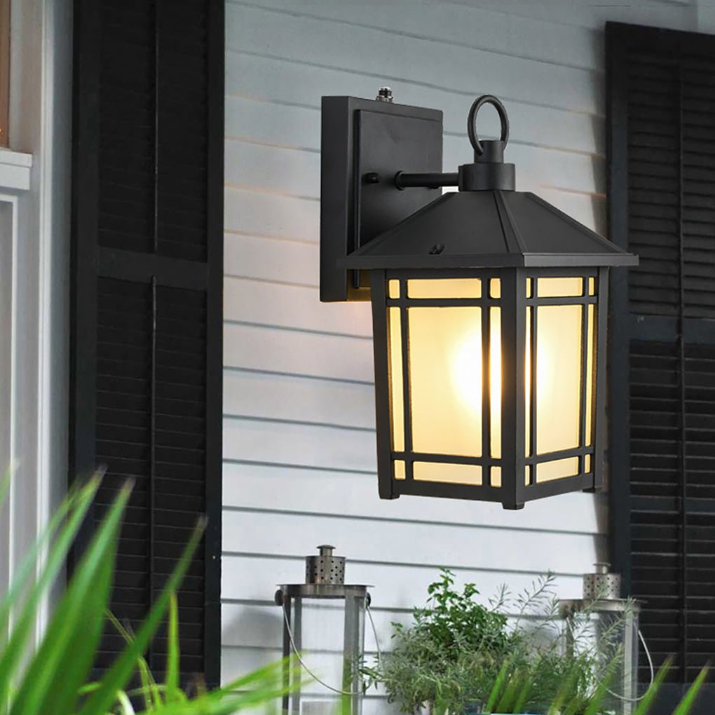 LED Outdoor Induction Exterior Wall Light Waterproof Wall Light with Light Sensing - Lumpaz