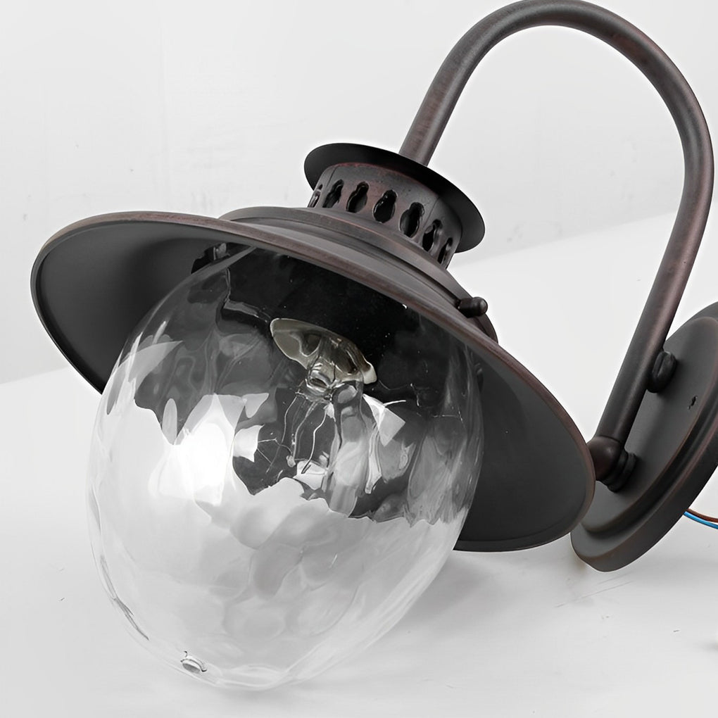 Creative Glass Metal LED Waterproof Modern Outdoor Wall Lamp Wall Sconce Lighting - Lumpaz