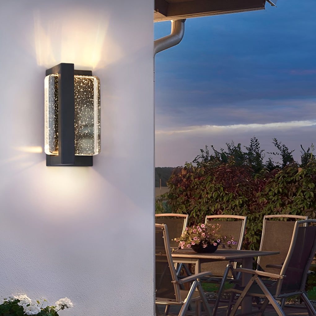 Creative Crystal Waterproof Modern Outdoor Wall Lamp Wall Sconce Lighting - Lumpaz