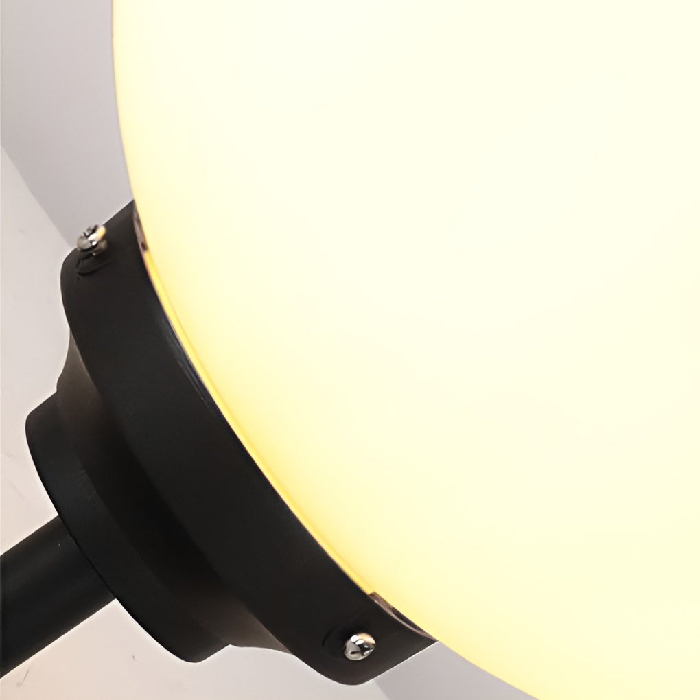 Round Three Step Dimming LED Modern Solar Wall Lights Outdoor Wall Lamp - Lumpaz