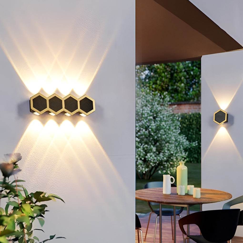 Beehive-shaped LED Up and Down Lights Waterproof Modern Wall Washer Light - Lumpaz