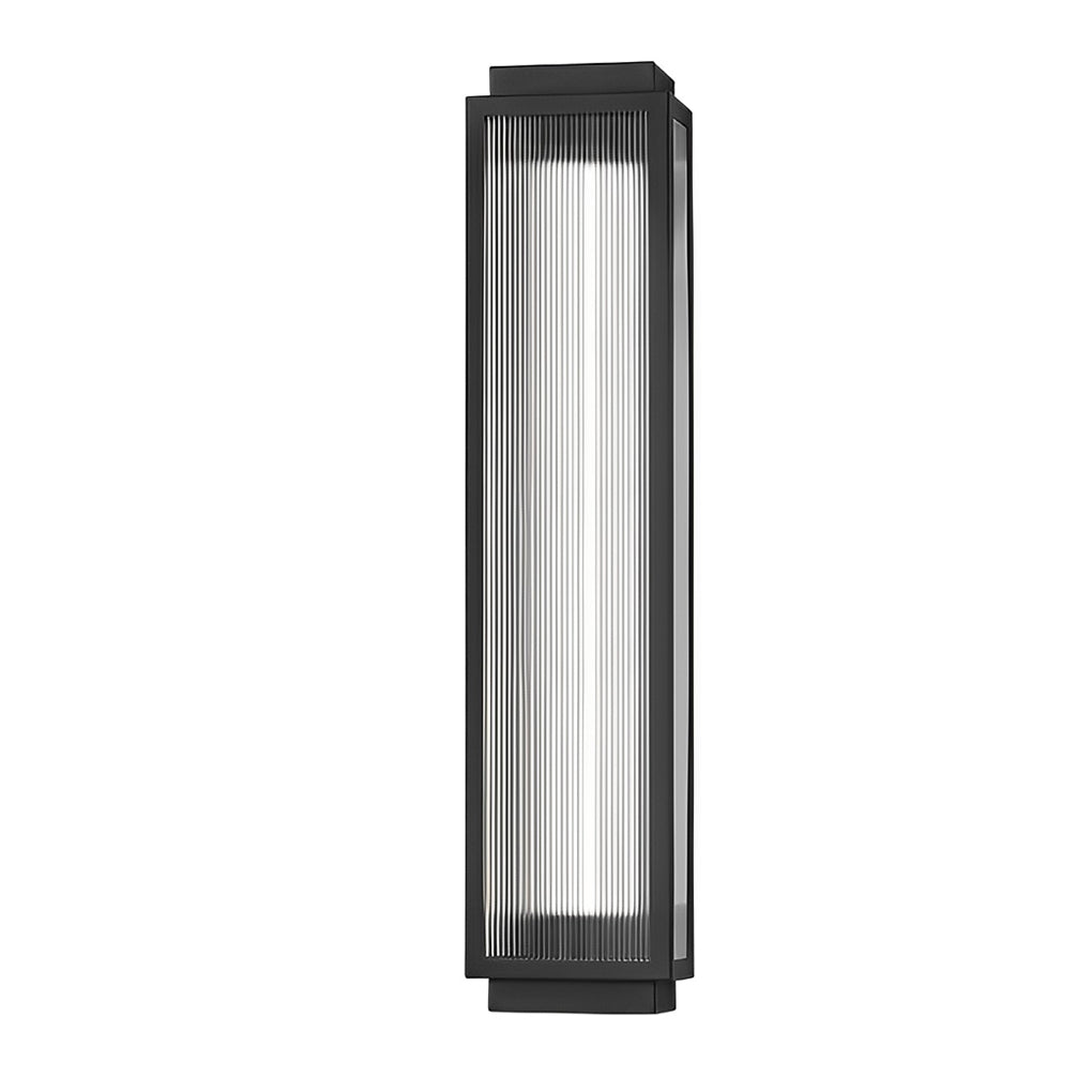 Rectangular Strip Waterproof LED Black Modern Outdoor Wall Lights - Lumpaz