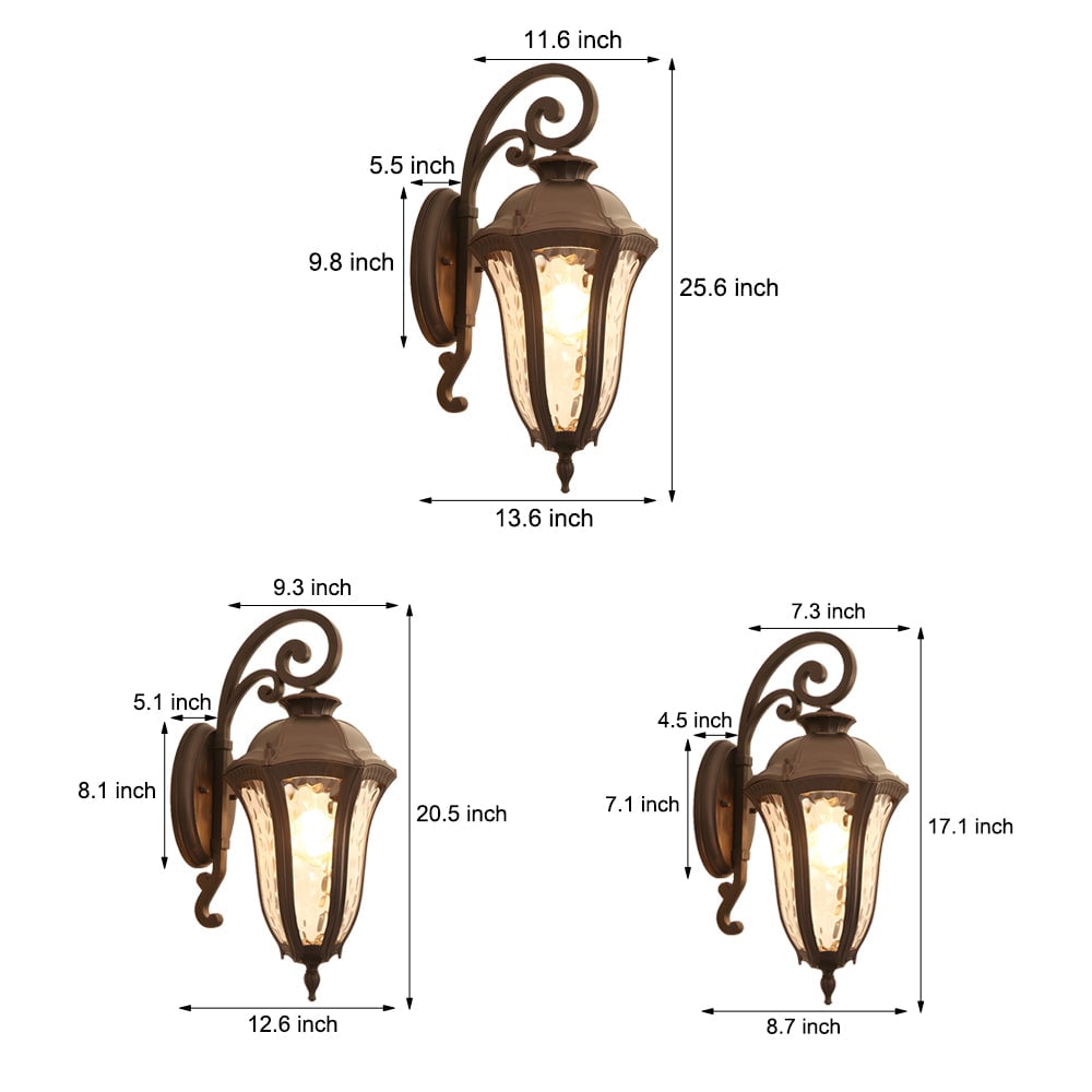 Waterproof Creative Die-Cast Aluminum European Style Outdoor Wall Lights - Lumpaz
