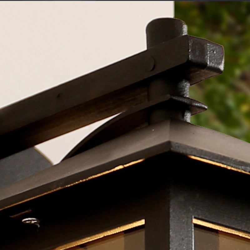 Minimalist Square Glass Lampshade Waterproof Modern Outdoor Lanterns - Lumpaz