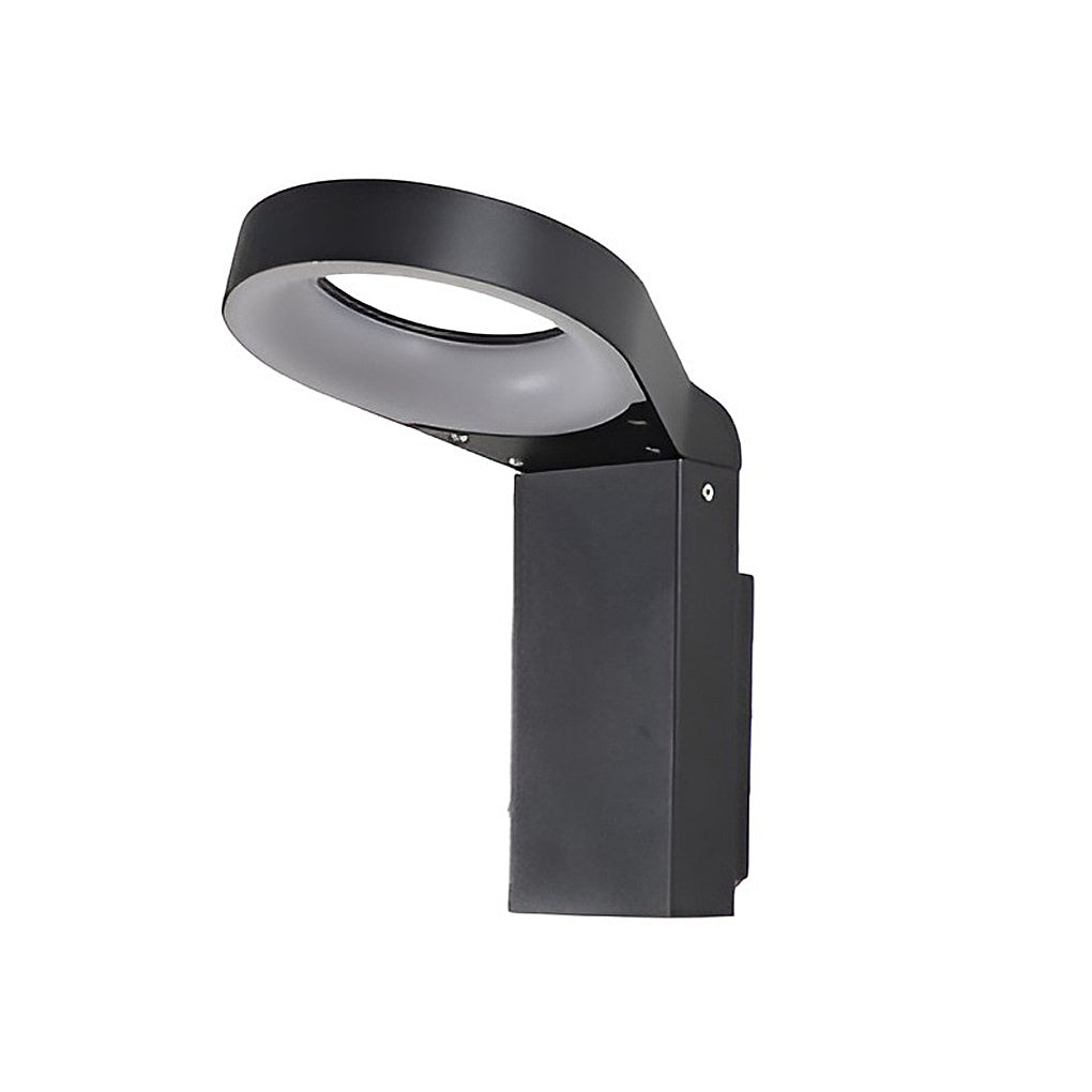 Spoon-shaped Waterproof 18W LED Black Modern Wall Lamp Pathway Lights - Lumpaz