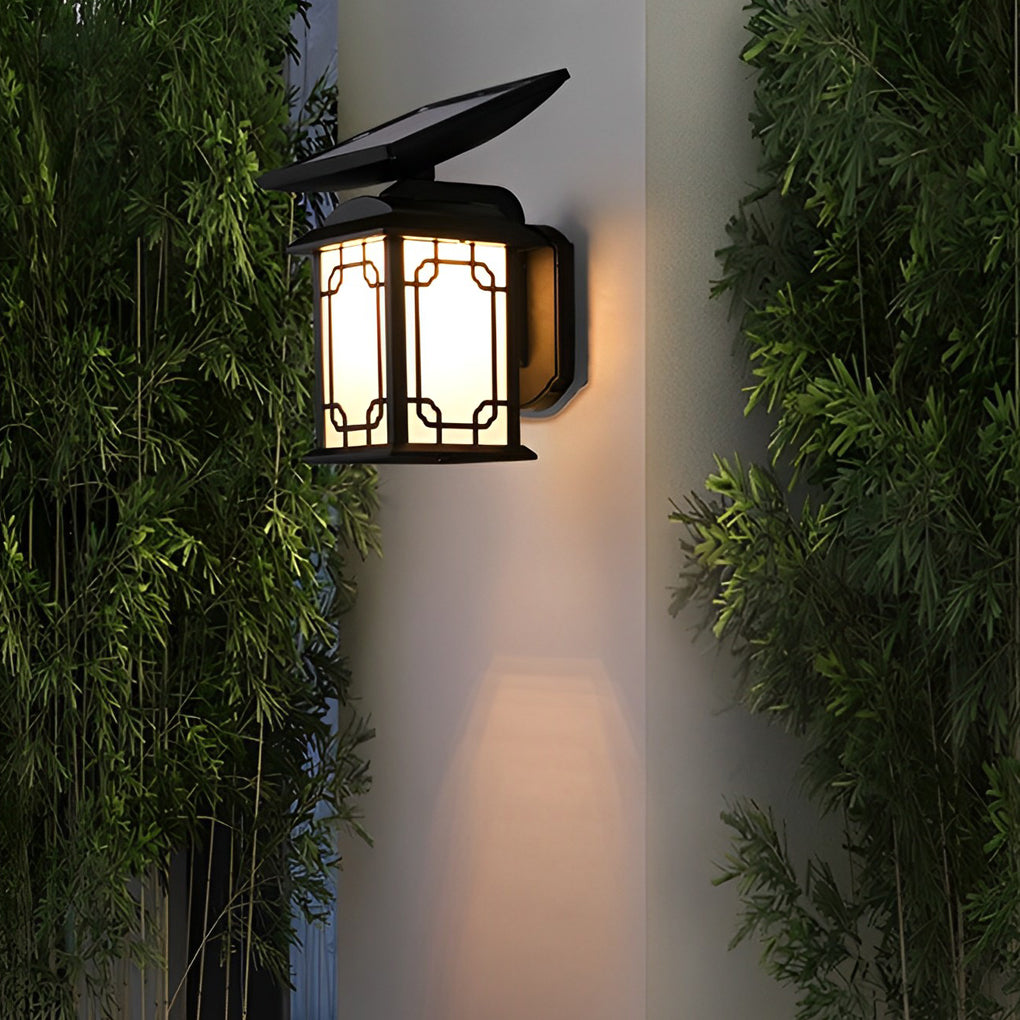 Vintage Waterproof LED Dimmable with Remote Solar Wall Lights Outdoor - Lumpaz