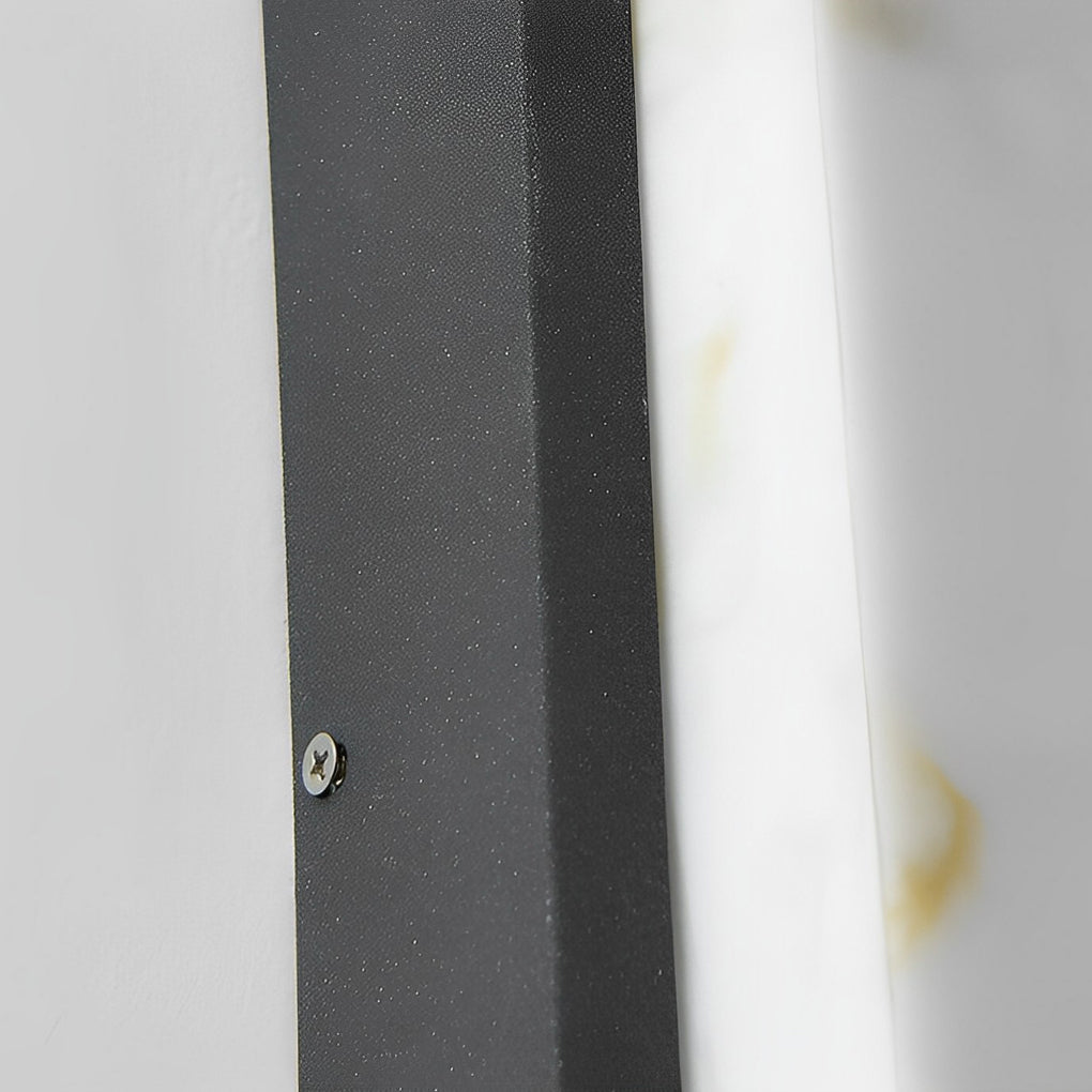 Rectangular Metal LED Waterproof Black Modern Outdoor Wall Lights - Lumpaz