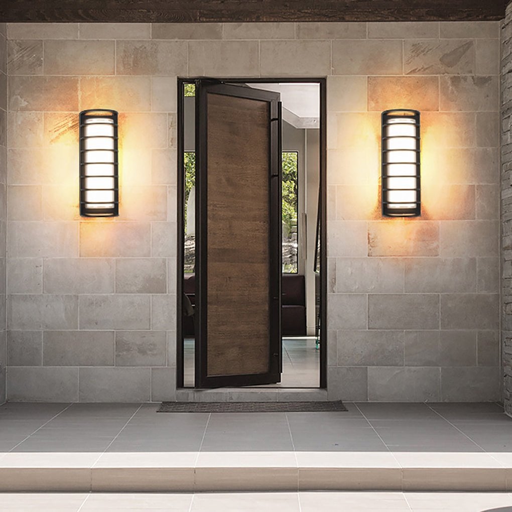 Outdoor Waterproof Double-layer Lampshade Gate Column Exterior Wall Sconces - Lumpaz