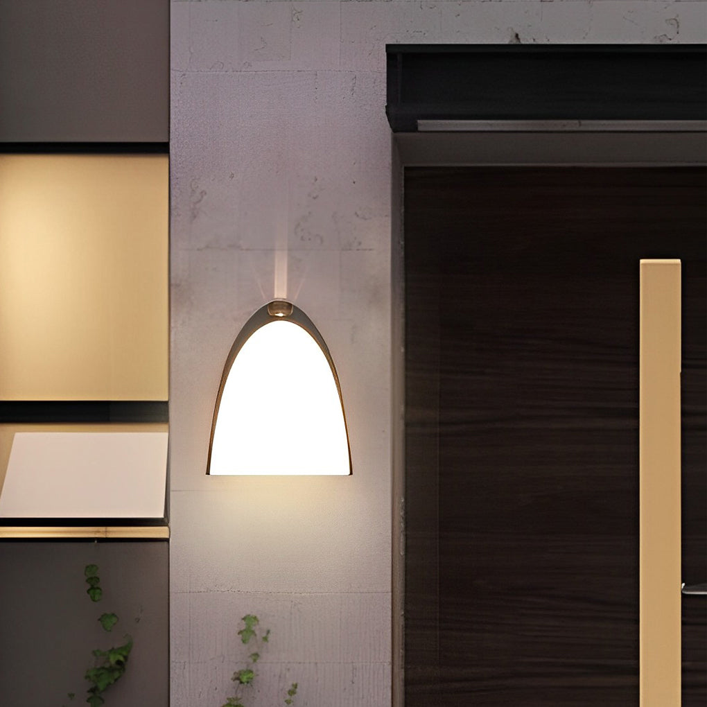 Creative LED Waterproof Aluminum Black Modern Outdoor Wall Sconce Lighting - Lumpaz