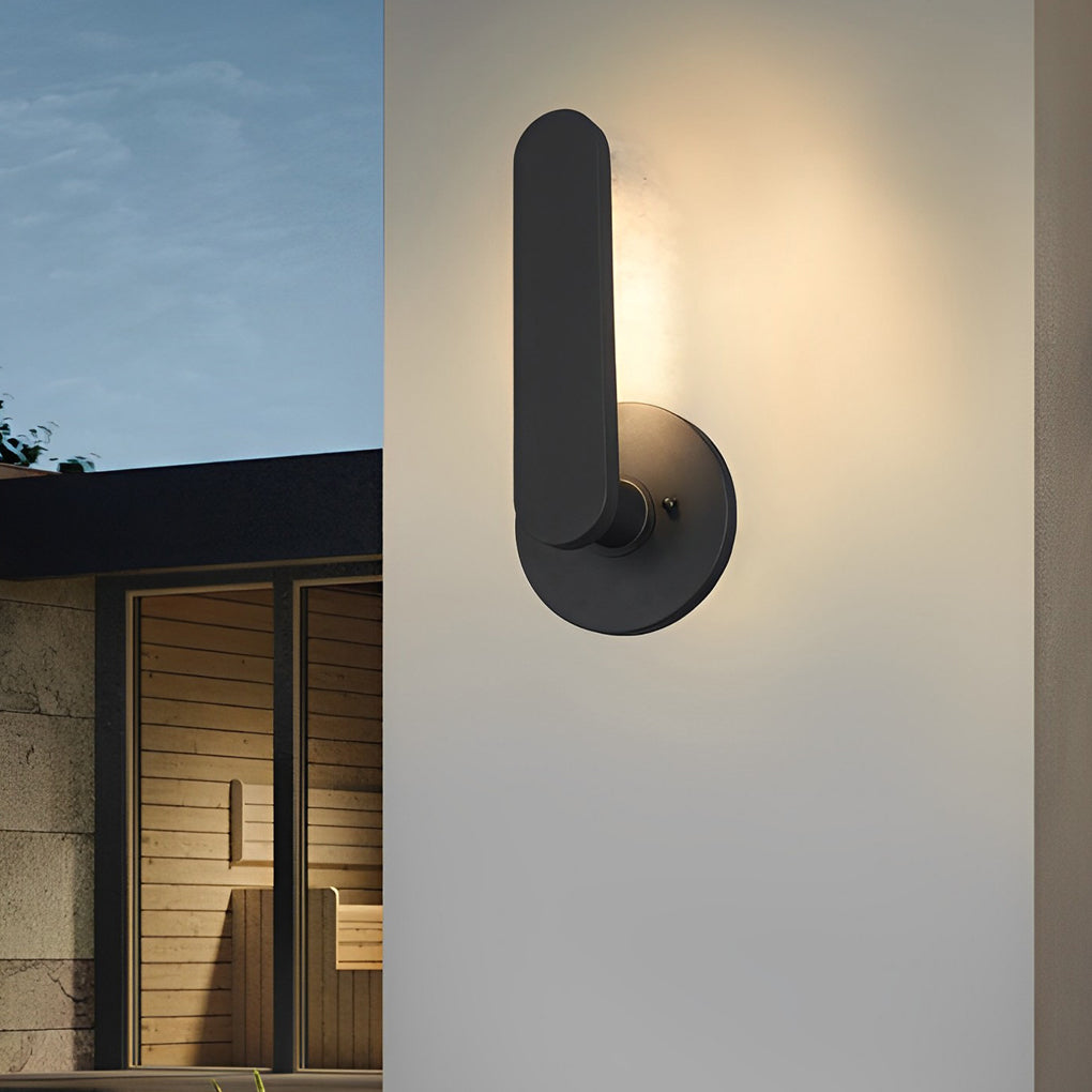 Strip Aluminum Waterproof LED 10W Black Modern Outdoor Wall Lighting - Lumpaz