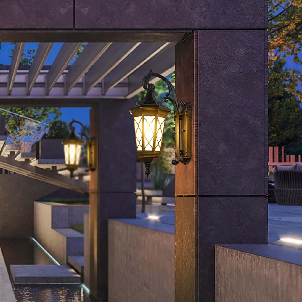 Outdoor Retro Waterproof Wall Lamp Decorative Lighting for Villa Courtyard Balcony - Lumpaz