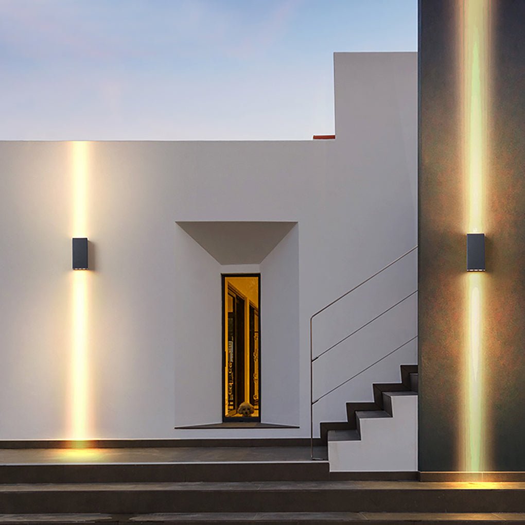 Two Light Effect Optional Waterproof LED Wall Light for Outdoor Villa Courtyard - Lumpaz