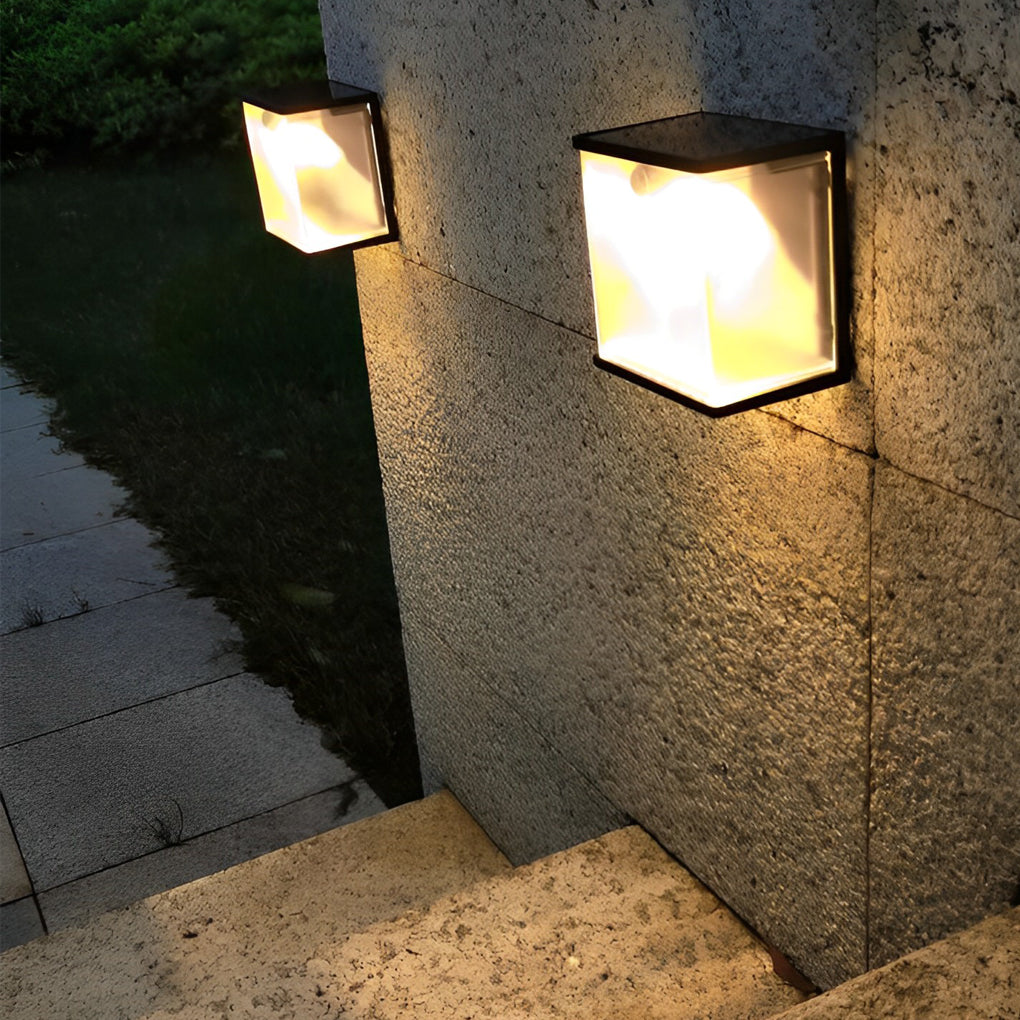 Square Intelligent Motion Sensor LED Waterproof Solar Outdoor Lights - Lumpaz