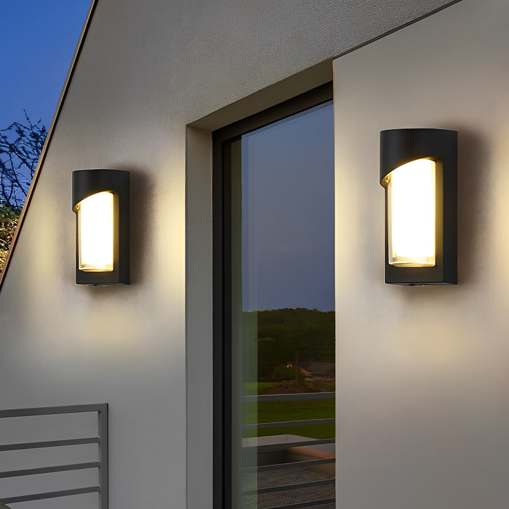 Creative Waterproof LED Black Modern Outdoor Wall Lamp Exterior Lights - Lumpaz