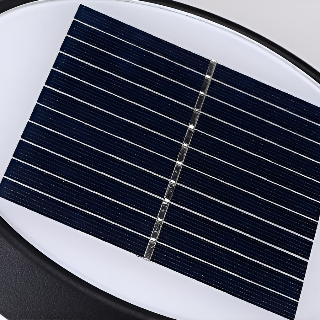 Round Three Step Dimming LED Modern Solar Wall Lights Outdoor Wall Lamp - Lumpaz