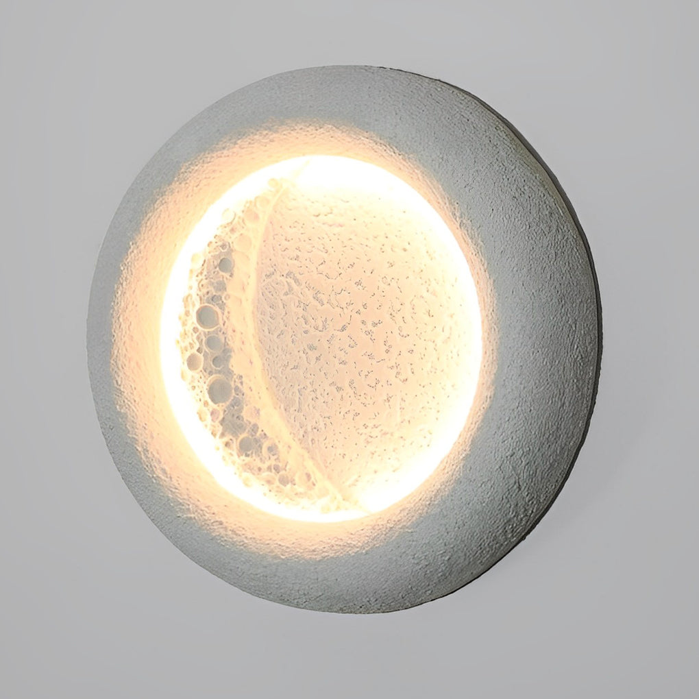 Creative Moon Shaped Waterproof LED 10W Modern Wall Lamp Exterior Decor - Lumpaz