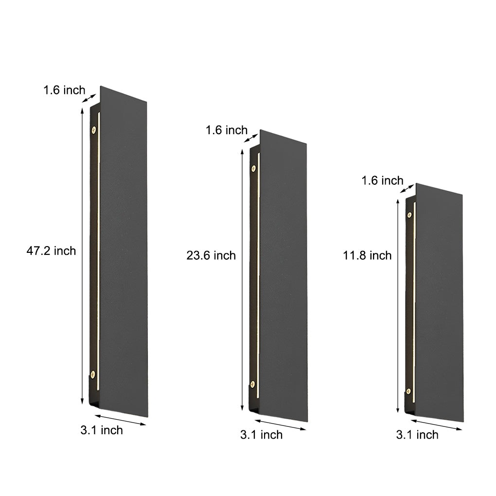 Outdoor Modern Waterproof Long Strip Bright LED Wall Light for Villa Courtyard - Lumpaz