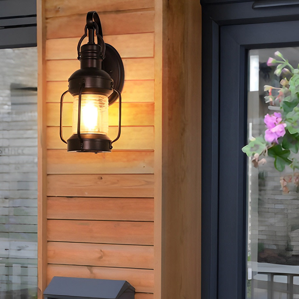 Antique Lantern Aluminum Waterproof LED Outdoor Wall Lamp Lawn Lights - Lumpaz