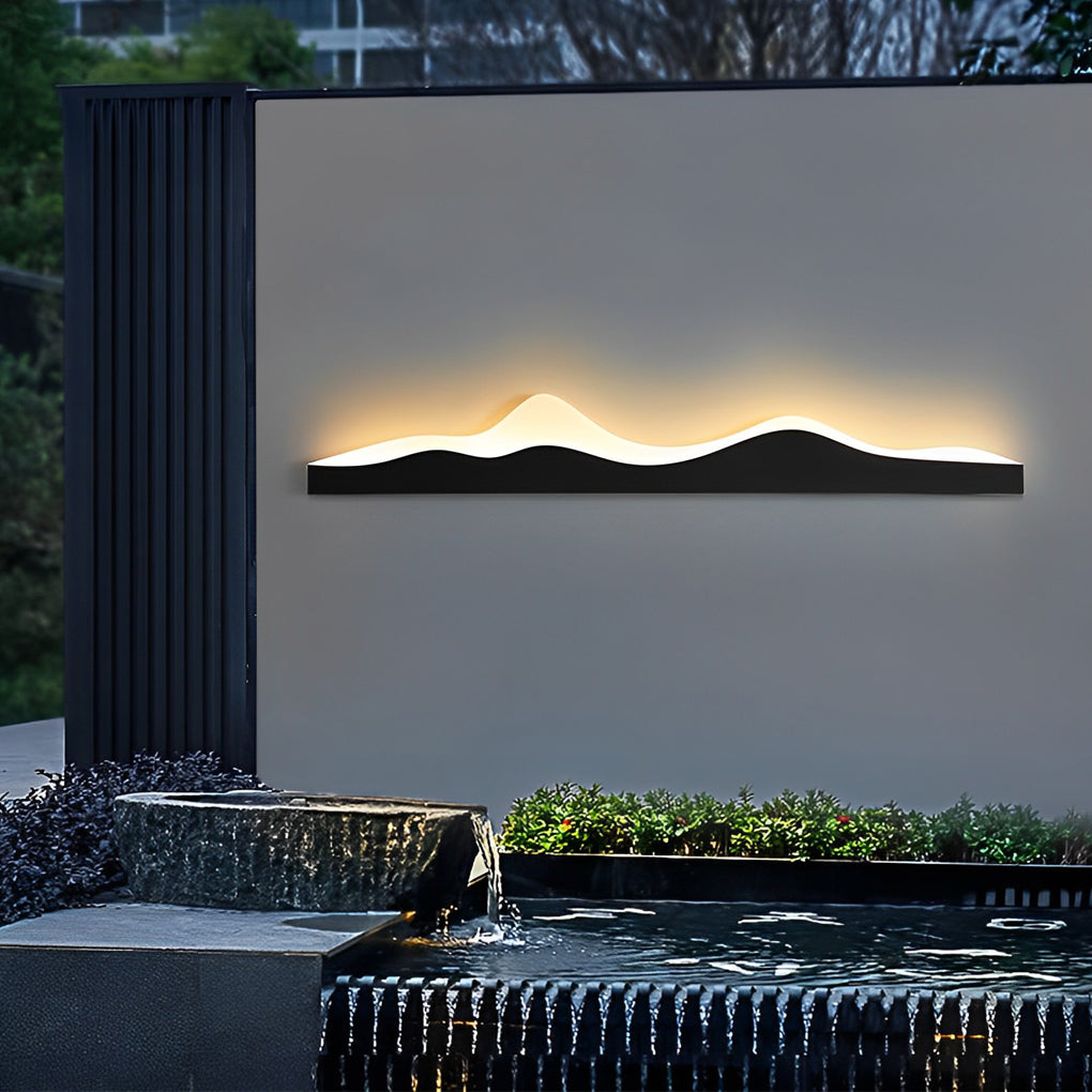 Mountain Scenery Creative Waterproof LED Modern Outdoor Wall Lights - Lumpaz