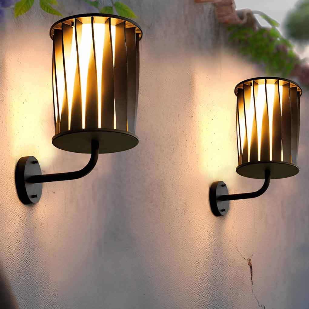 Creative Twisted Waterproof LED Modern Outdoor Wall Lamp Plug in Wall Lights - Lumpaz