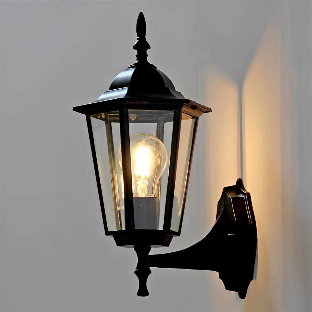 Retro Hexagonal Waterproof European Style Outdoor Wall Lights Wall Lamp - Lumpaz