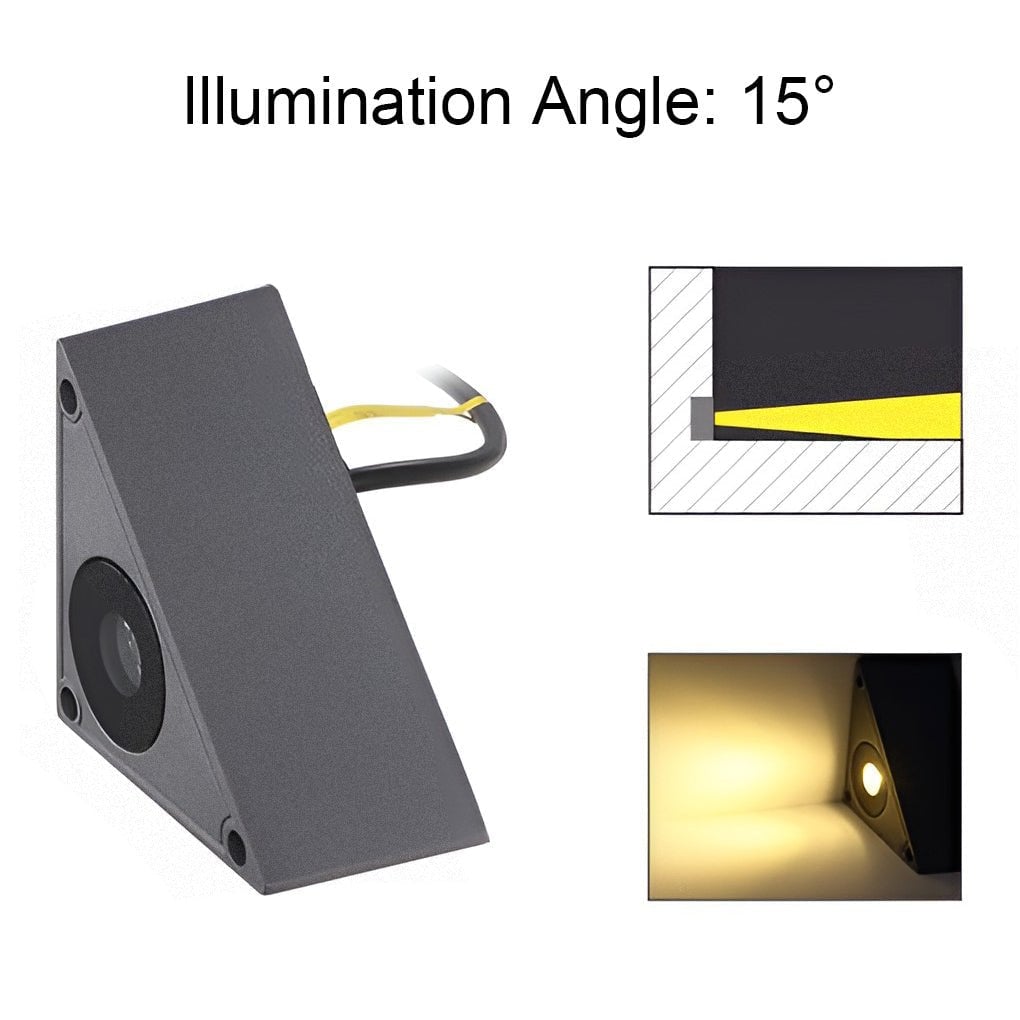 Outdoor LED Embedded Steps Stairs Lights Waterproof for Courtyard Lawn Garden - Lumpaz