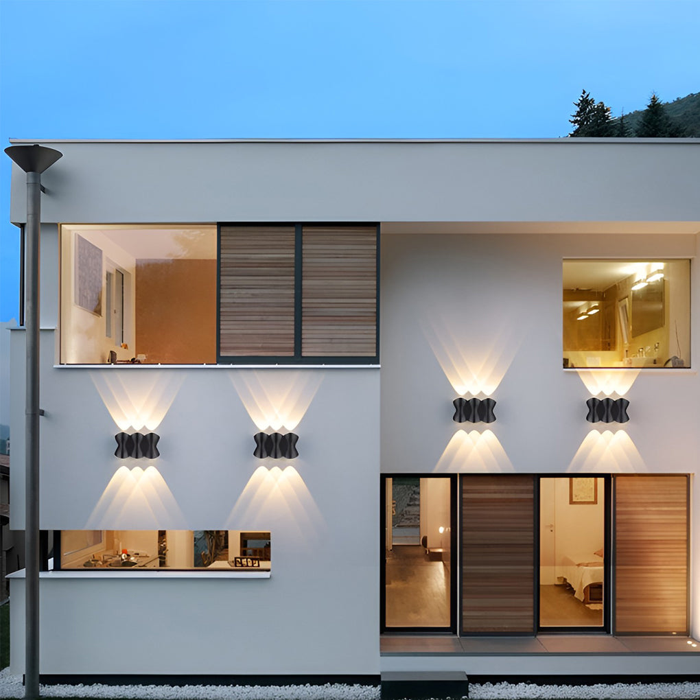 Creative LED Up and Down Lights Waterproof Modern Outdoor Wall Lamp - Lumpaz