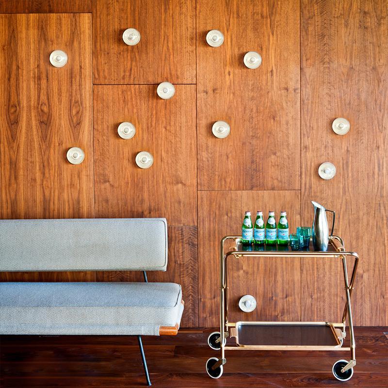 Round Bowl Glass LED Waterproof Transparent Rustic Outdoor Wall Lights - Lumpaz