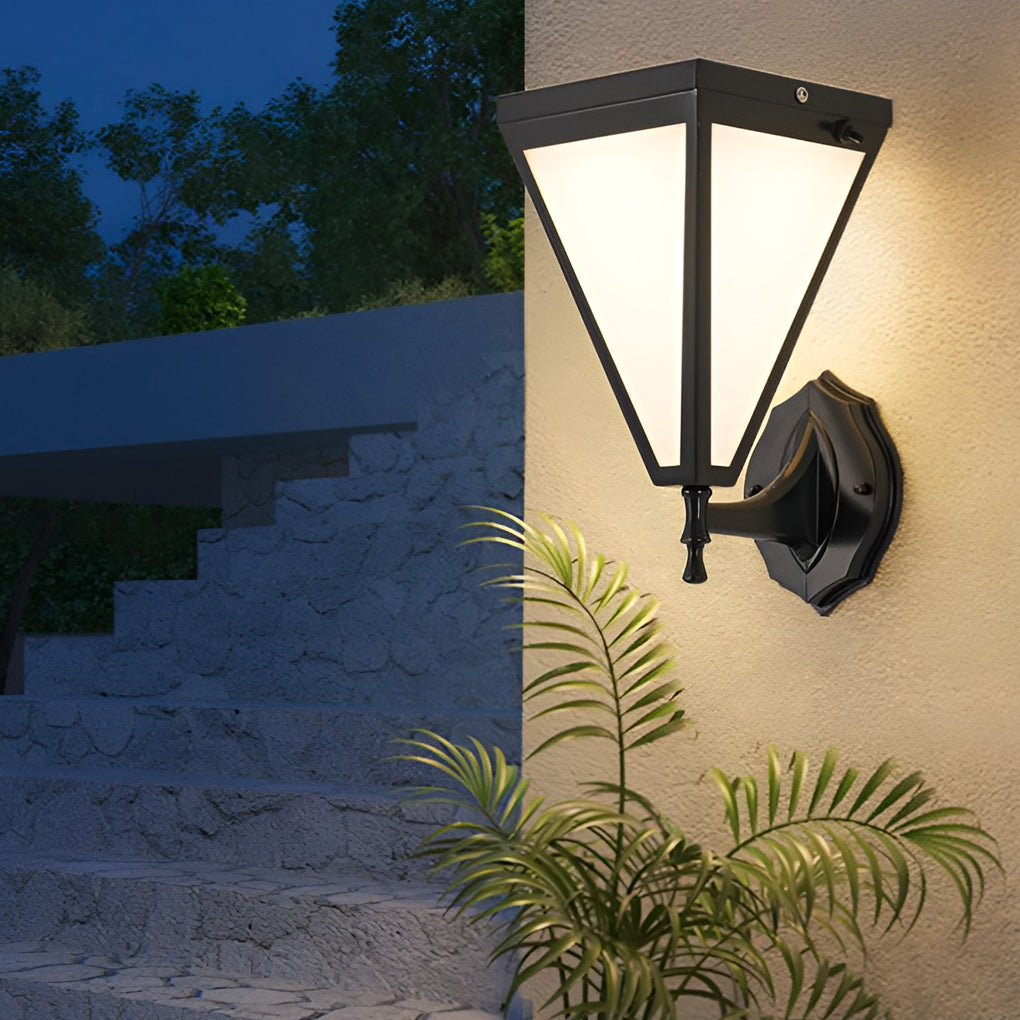 Retro Dimmable LED Waterproof Modern Solar Plug in Wall Sconce Wall Lamp - Lumpaz