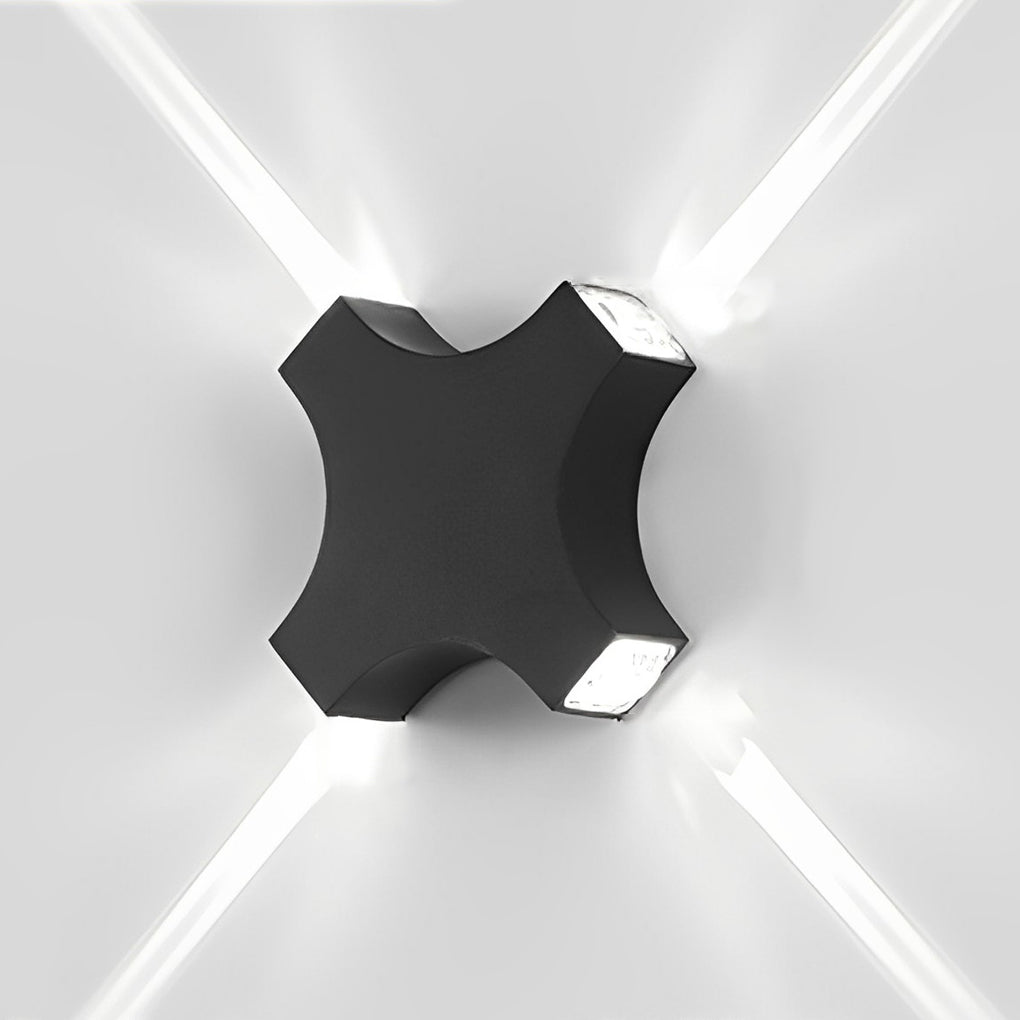Creative Starlight Decorative LED Waterproof Black Modern Wall Lamp - Lumpaz