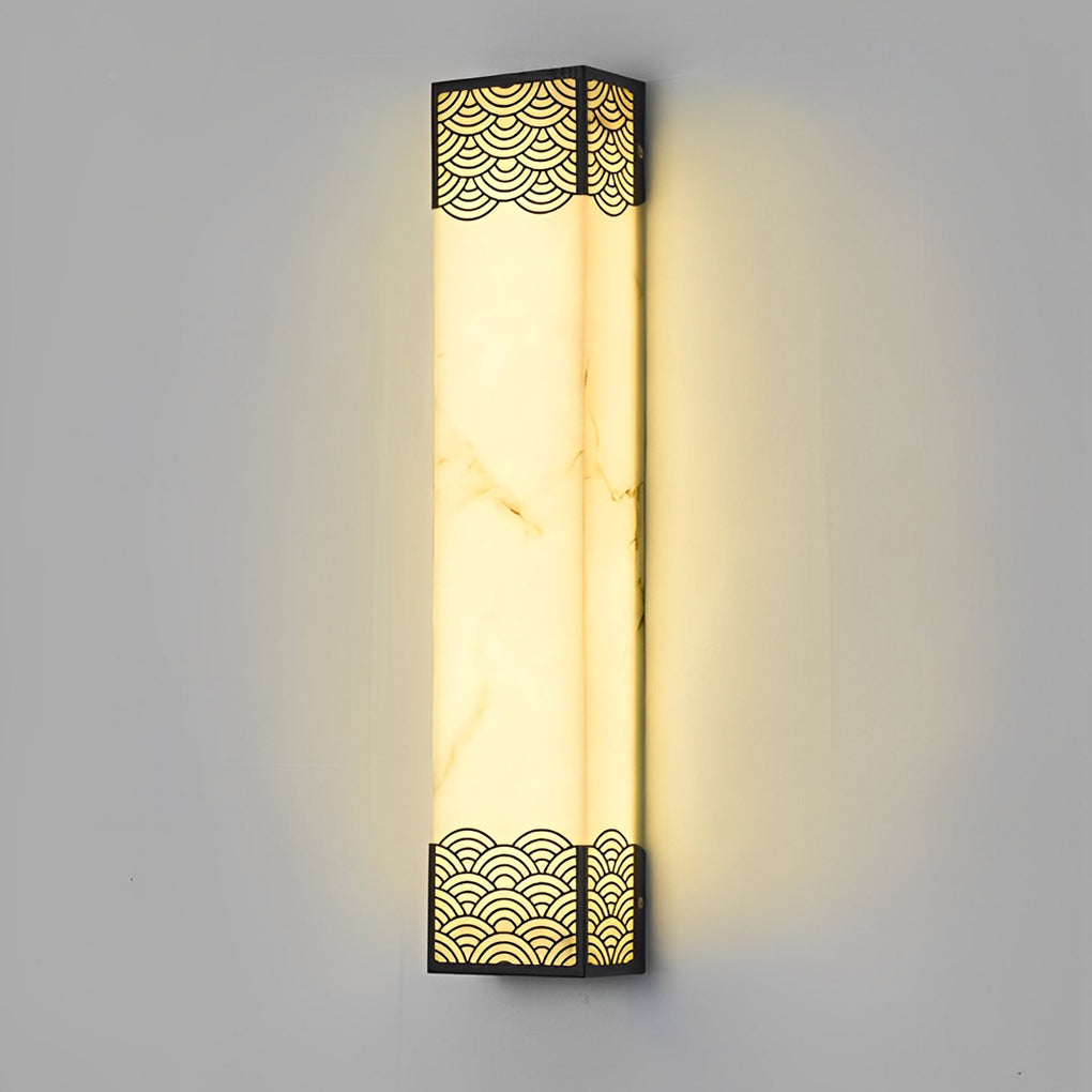 Rectangular Resin LED Waterproof Vintage Outdoor Wall Lights Wall Lamp - Lumpaz