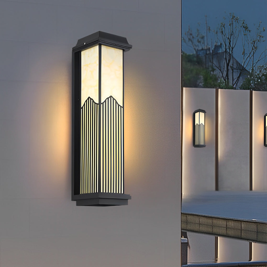Waterproof Solar Powered Automatic Charging Outdoor Wall Lights with Remote - Lumpaz