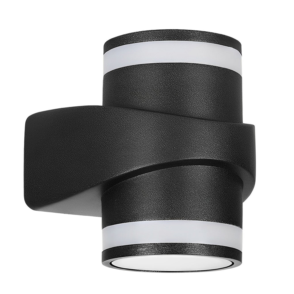 Round Up and Dawn Light LED Waterproof Black Outdoor Wall Washer Lights - Lumpaz