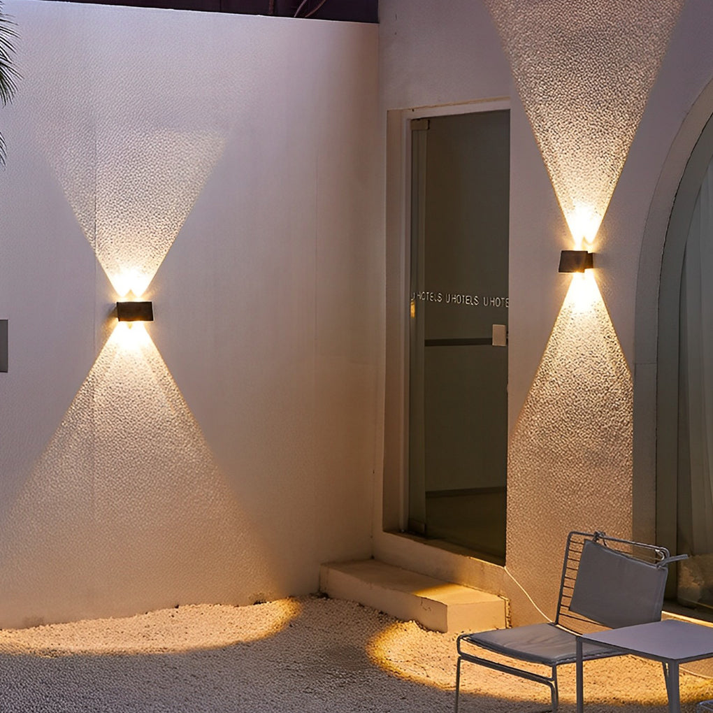 Rectangular Up and Down Light LED Waterproof Modern Wall Washer Lights - Lumpaz
