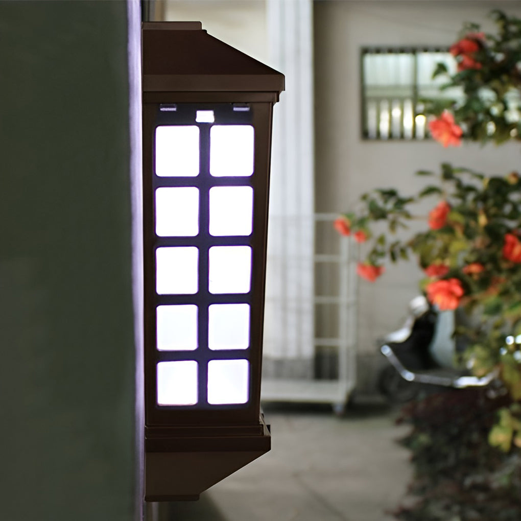Solar LED Light-controlled Motion Sensor Modern Outdoor Wall Lamp - Lumpaz