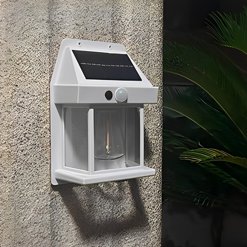 Waterproof Tungsten Bulb Intelligent Three Modes Modern Solar Wall Lights - Lumpaz