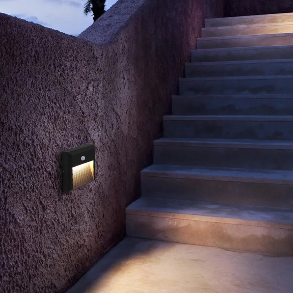 Embedded Motion Sensor Design LED Step Light for Courtyard Terrace Garden - Lumpaz